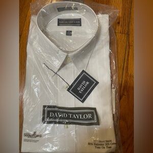 David Taylor Classic White Dress Shirt